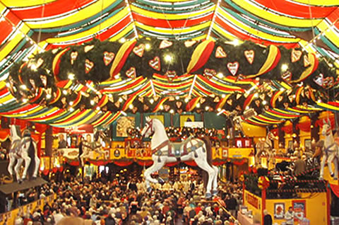 Kalender mit Terminen von der Wiesn - Dates and terms of the Munich Oktoberfest 2026